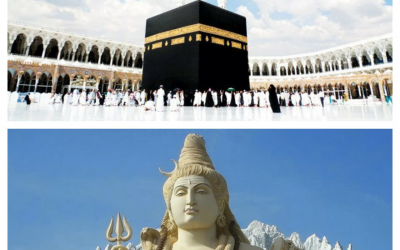 Muslims worship around kabah made of sand and bricks then why they said that worshiping idols is wrong?